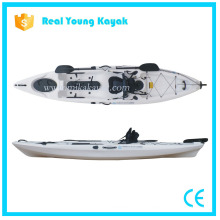 Professional Fishing Kayak Sit on Top Sea Canoe with Rudder